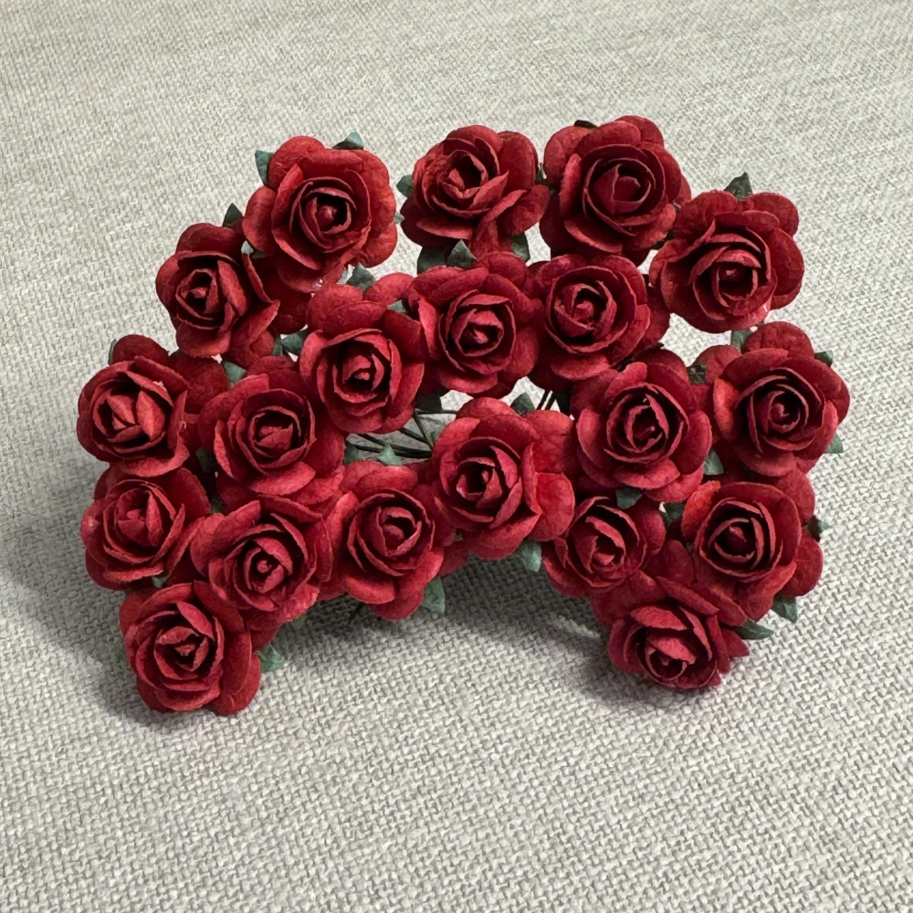 Penge Roser Roser 1,8 cm, rød - Papirdesign